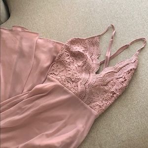 Lulus mauve floor length dress